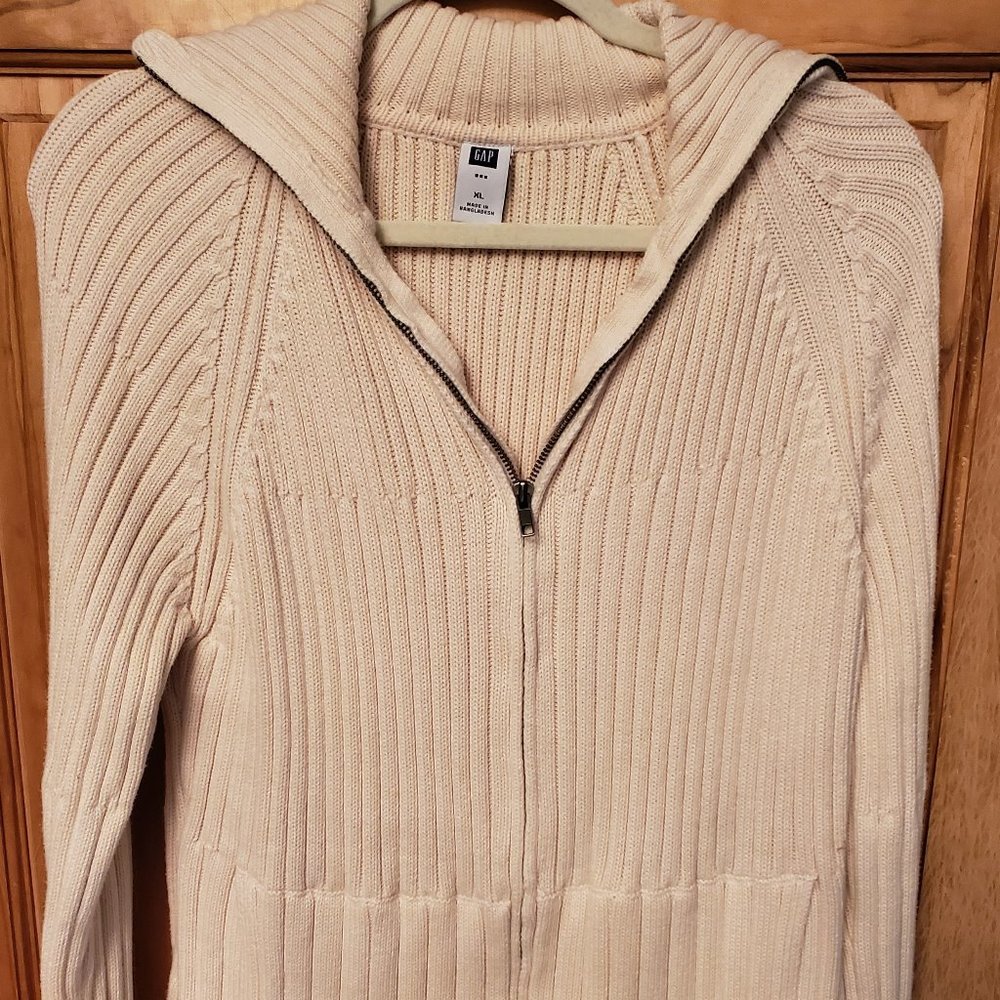 Gap Zipper Sweater - Cream